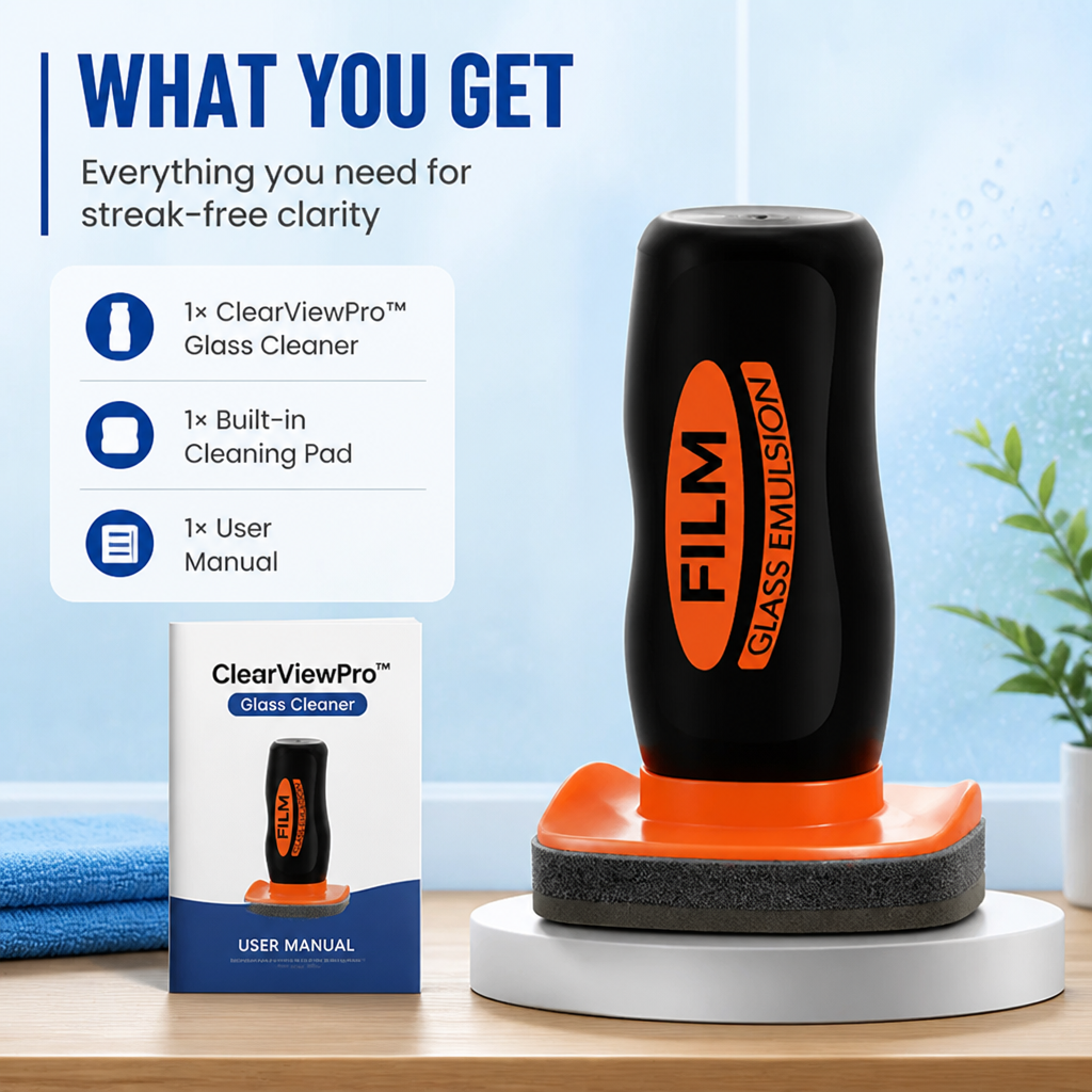 ClearViewPro™ — Effortless Glass Clarity That Sparks Confidence Instantly
