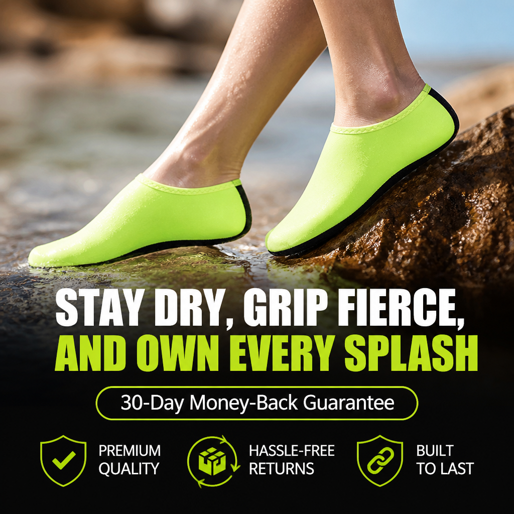 TorrentTrek™ — Slip On, Grip Wet Rock, and Skip the Soggy Sneakers