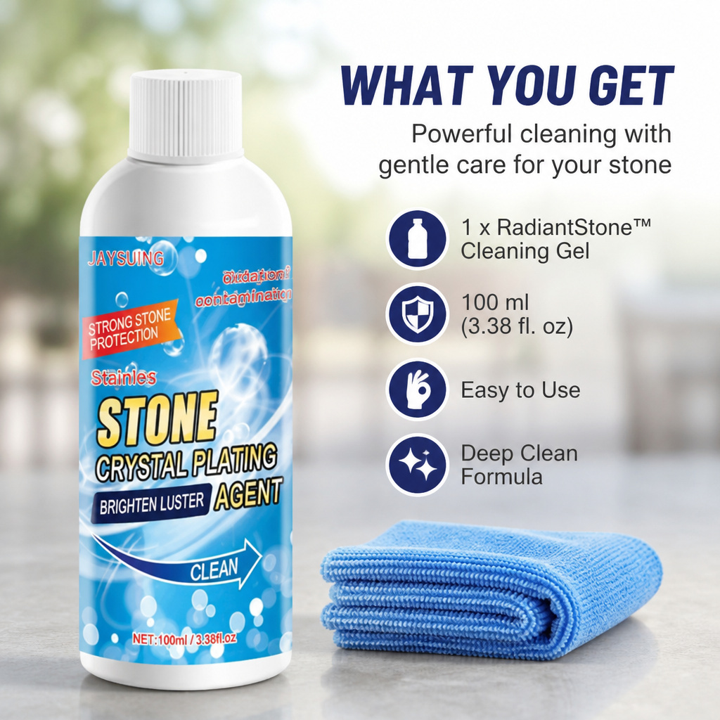RadiantStone™ — Restore Your Stone’s True Brilliance and Say Goodbye to Stubborn Stains Forever