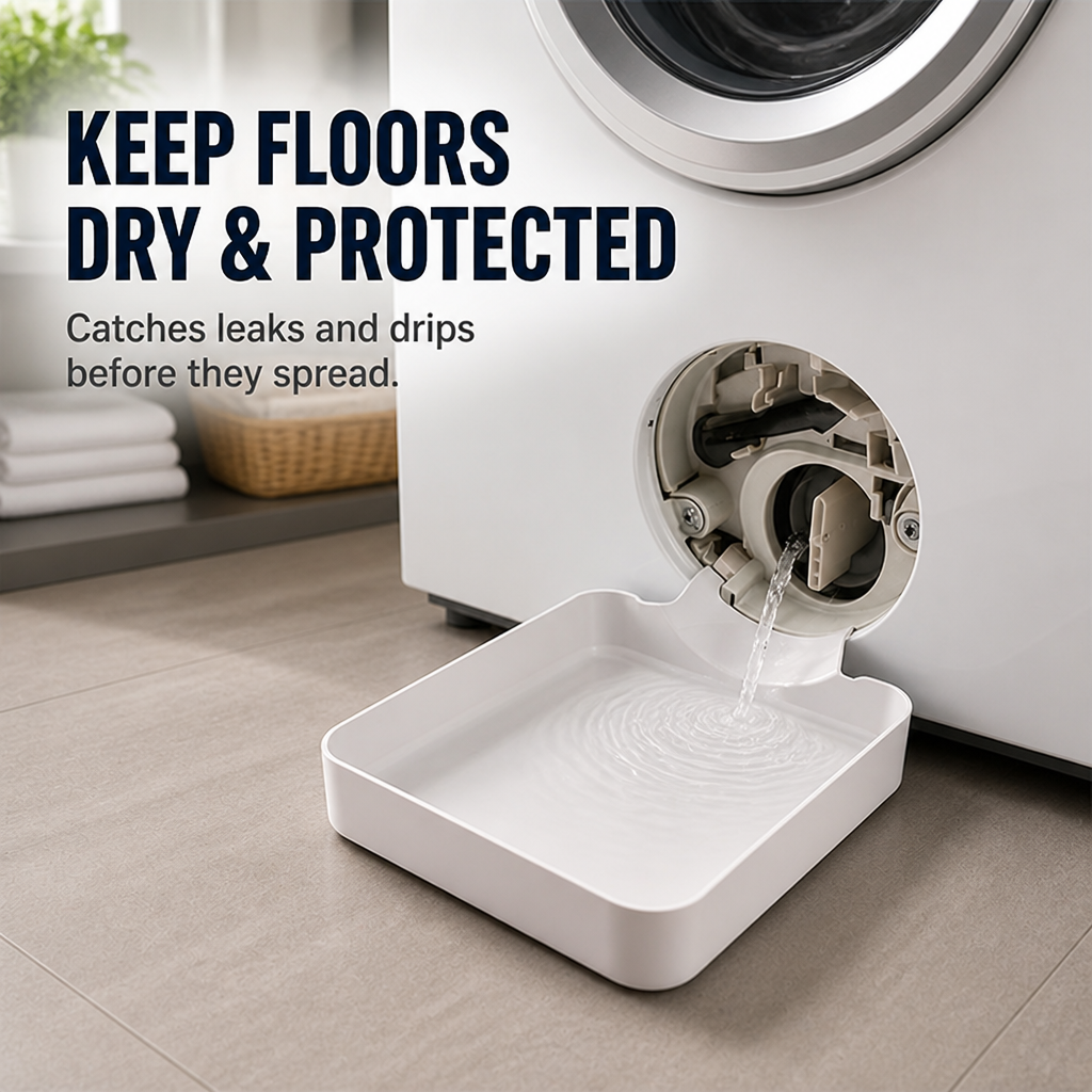 LeakGuard™ Washer Shield — Keep Your Floors Dry and Your Mind Worry-Free Every Laundry Day