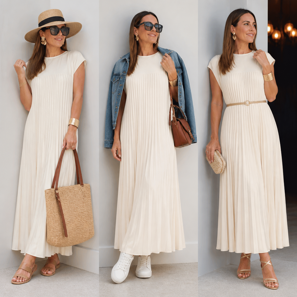 SeraphaBelle™ Pleated Maxi Dress — Embrace Confidence and Comfort That Moves With You All Day