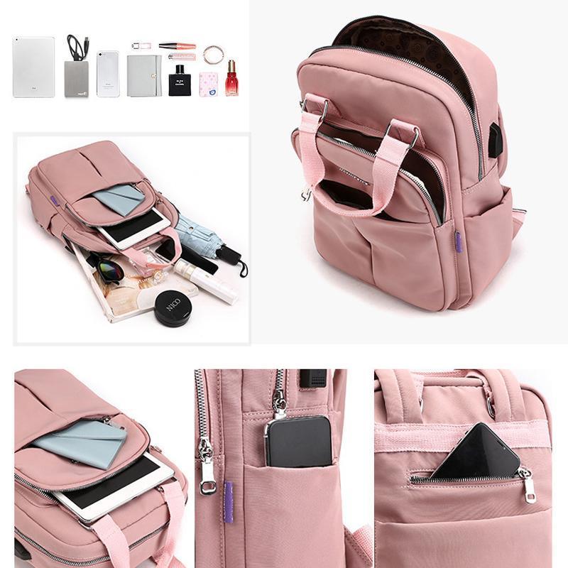 Waterproof Backpack with USB Charging Port