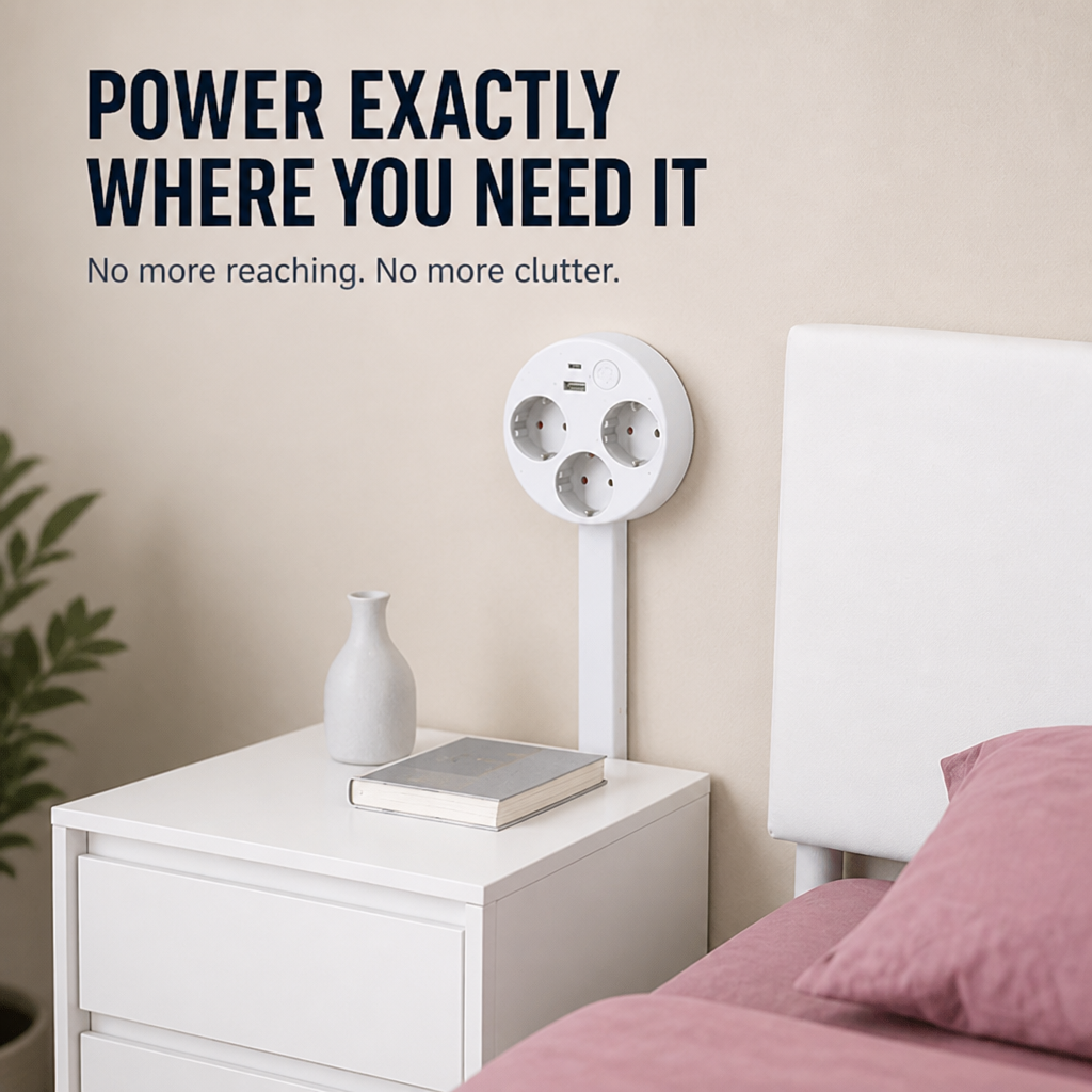 VoltEase™ — Effortless Power Access That Ends Your Outlet Struggles