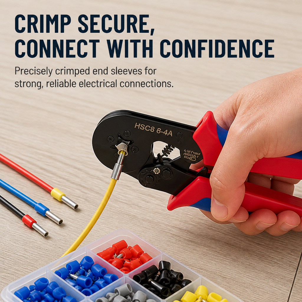 Crimping Tool Set with End Sleeves