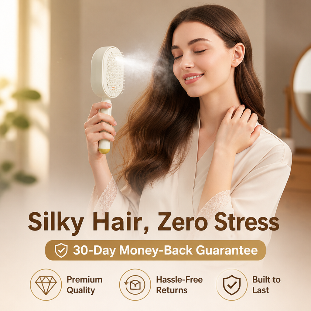 RevitaSilk™ Scalp Massager Comb — Turn Every Stroke into Silky, Stress-Free Hair Bliss