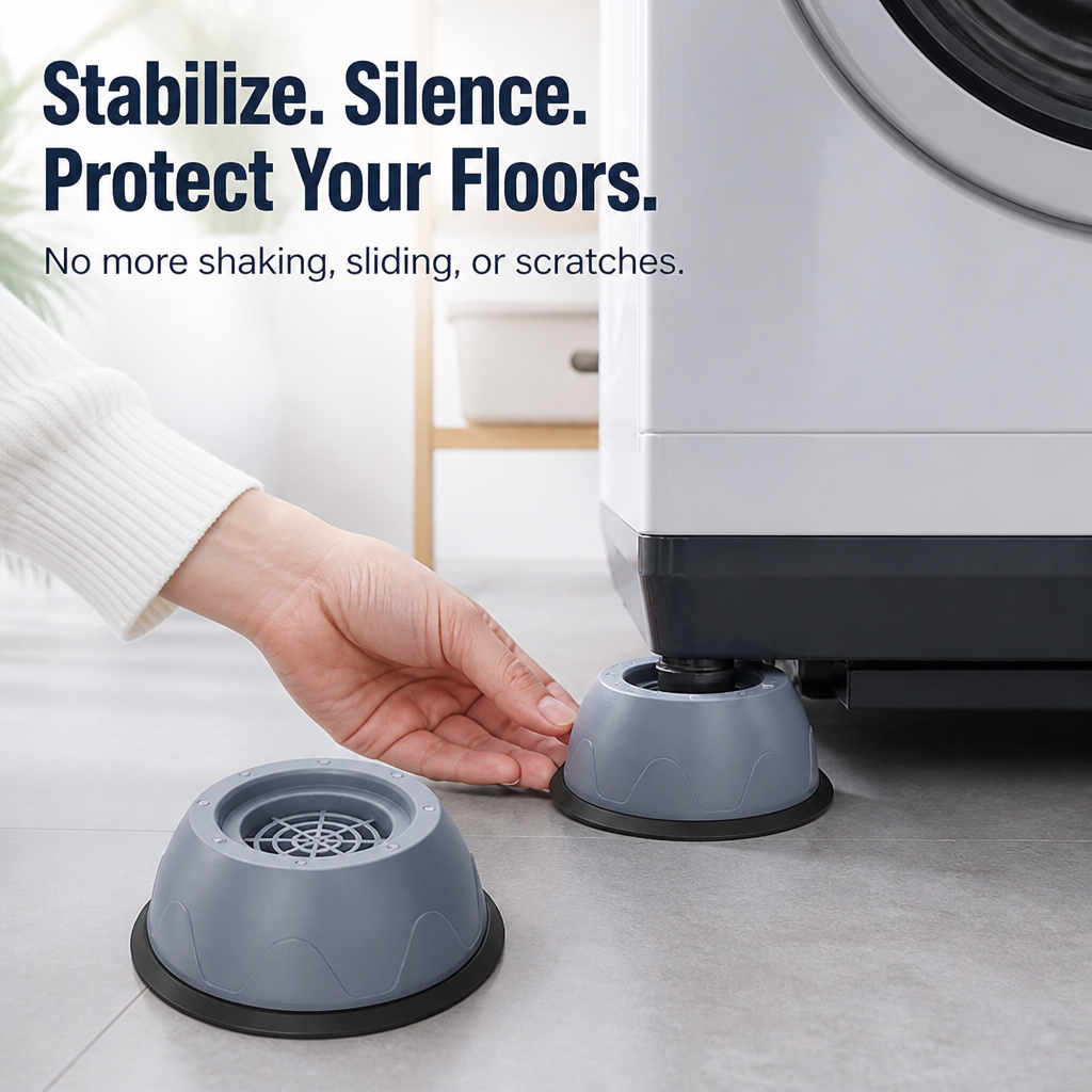 QuietNest™ — Turn Your Loud, Shaking Laundry into a Peaceful, Scratch-Free Sanctuary
