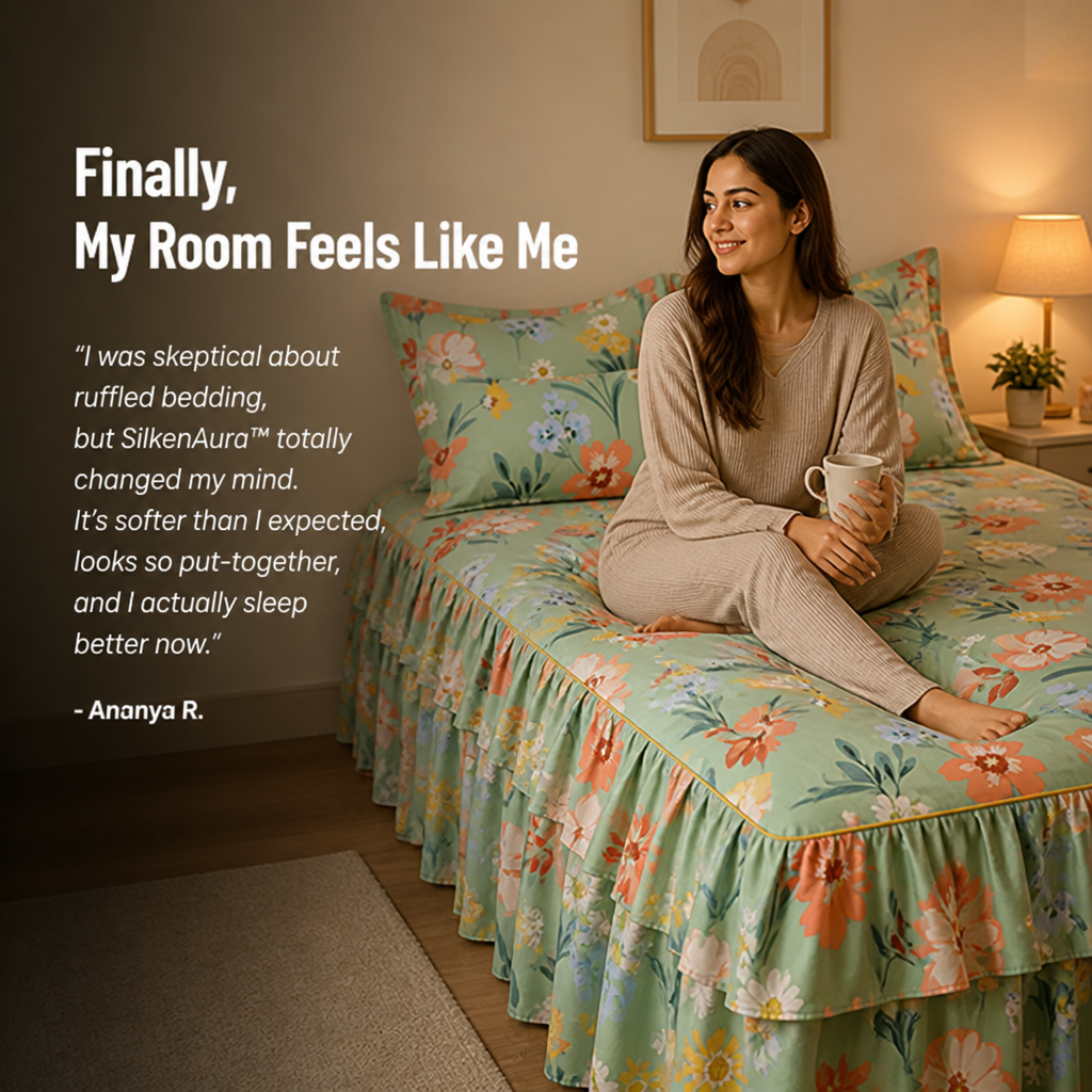 SilkenAura™ — Wrap Yourself in Soothing Luxury and Wake Refreshed Every Morning