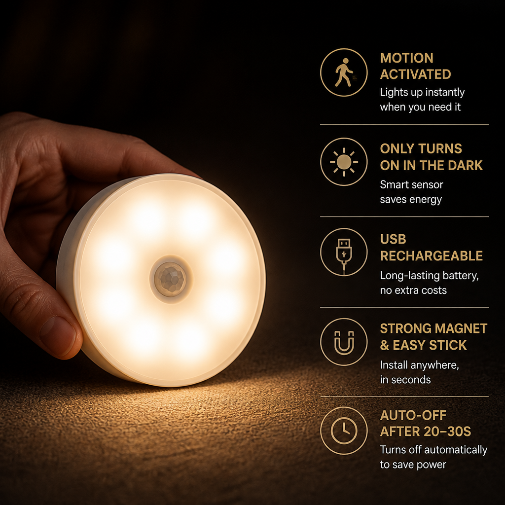 LumiSure™ — Instant, Hands-Free Light That Makes You Feel Safe and In Control