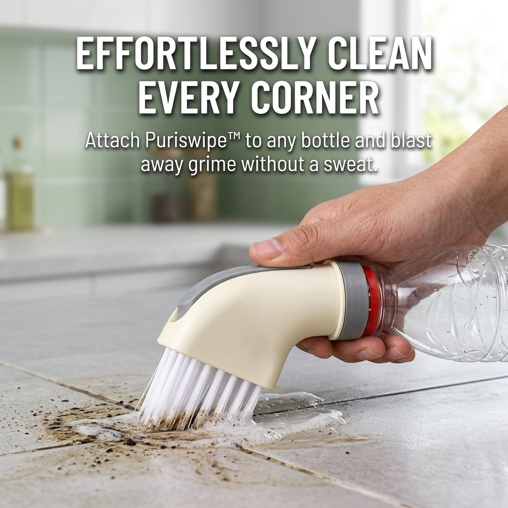 Puriswipe™ — Turn Any Bottle Into an Effortless Dirt-Destroying Powerhouse