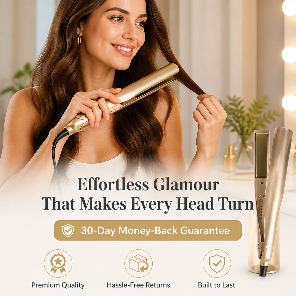 VeronaLuxe™ — Straighten, Curl & Shine With One Gold Wand in Minutes