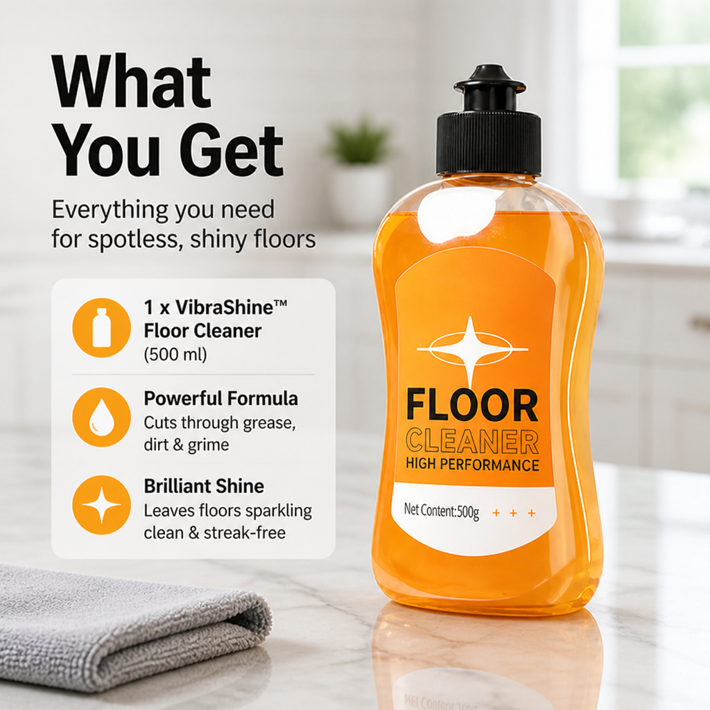 VibraShine™ — Walk on Floors That Glow with Confidence and Freshness Instantly