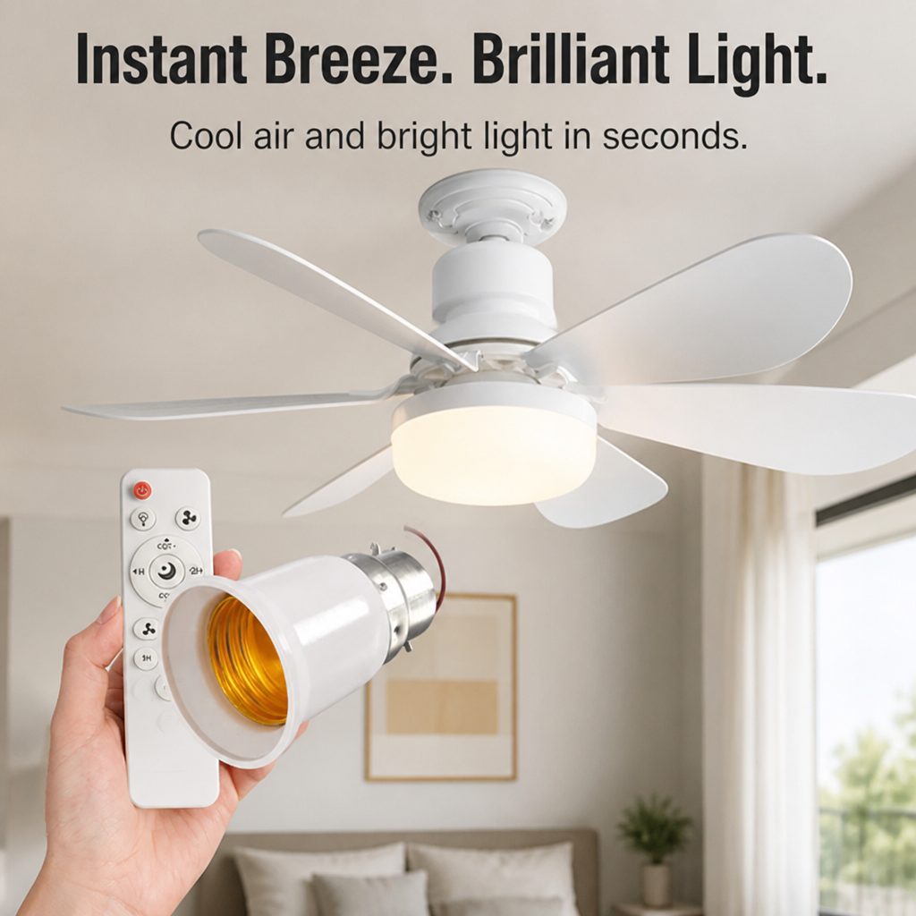 VenturiBreeze™ — Instantly Command Cool Air and Brilliant Light Without the Hassle