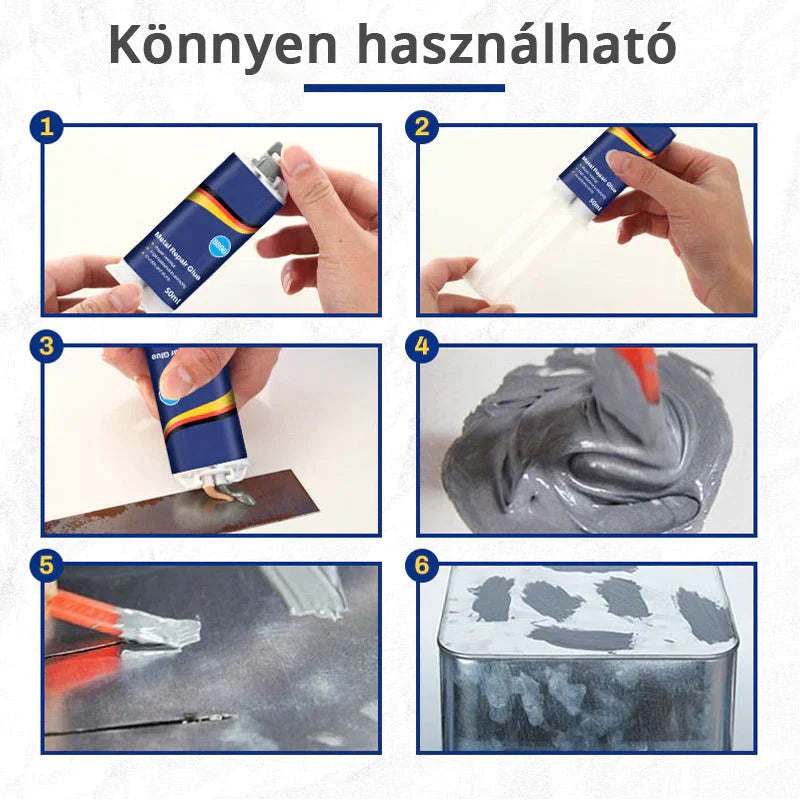 Metal repair adhesive