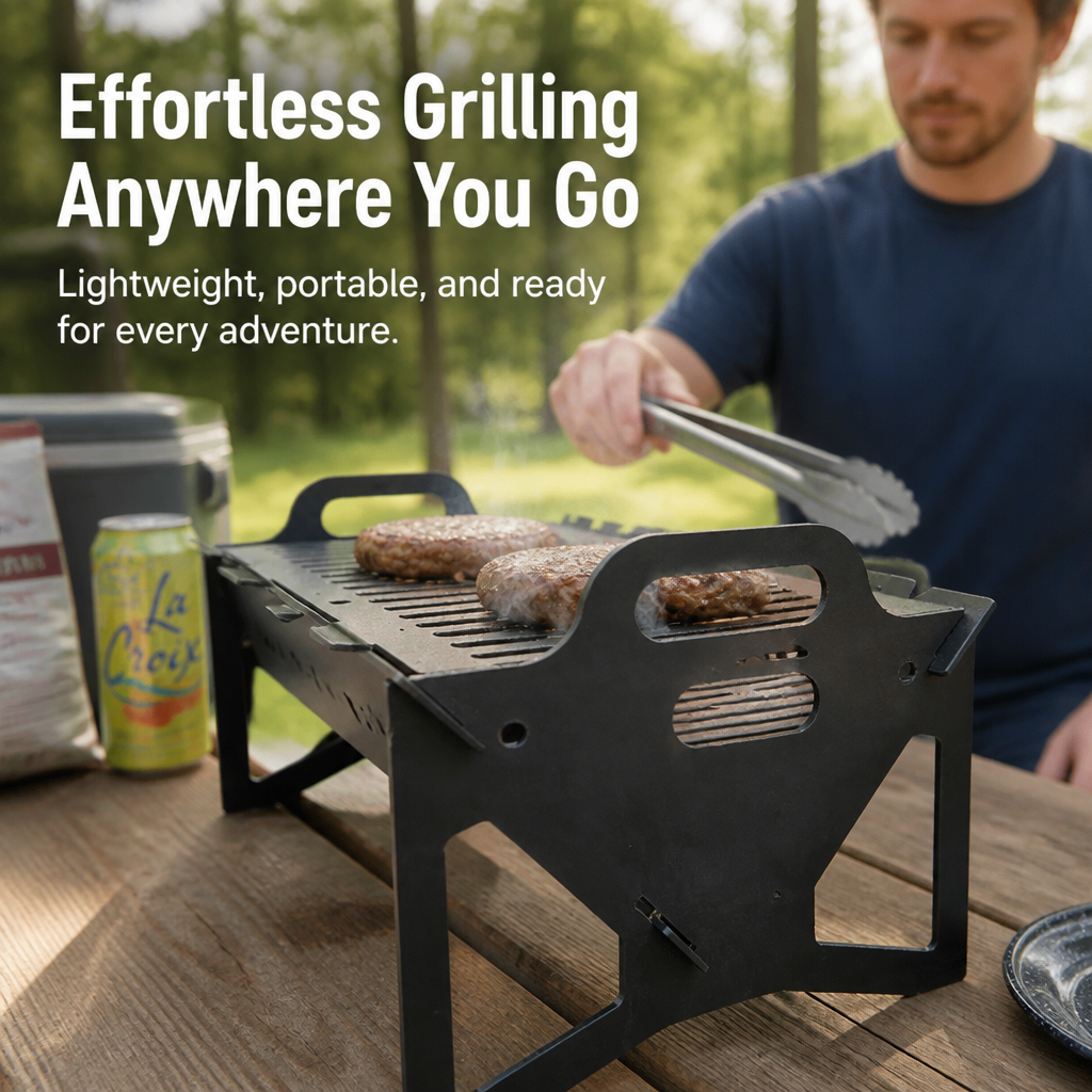 SwiftGrill™ — Effortless Outdoor Feasts Anytime, Anywhere