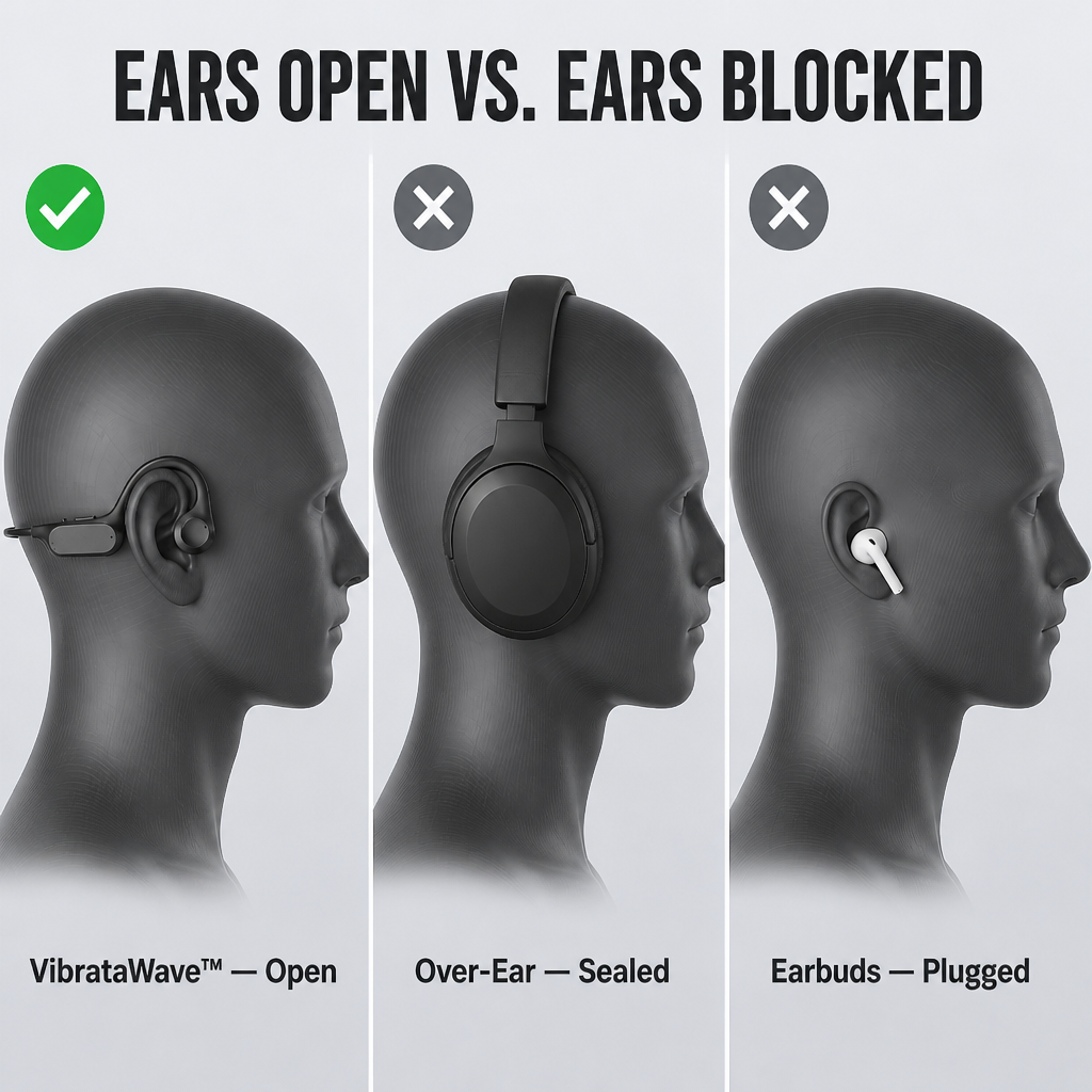 VibrataWave™ — Hear Your Music And Every Car With Ears Wide Open