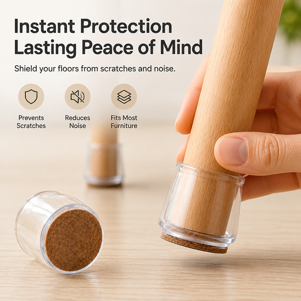 LucentShield™ — Silence Scratches and Save Your Floors Instantly