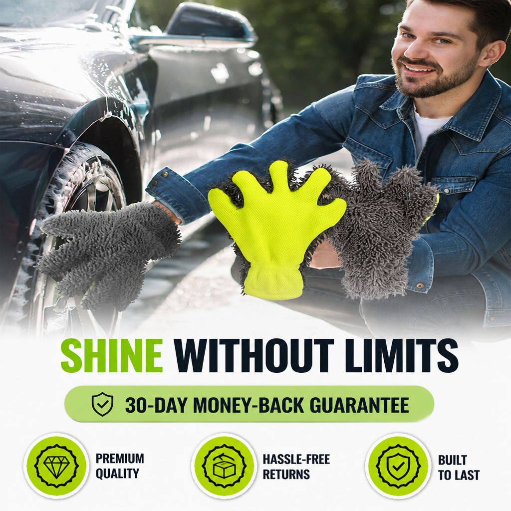 VeloClean™ Gloves — Take Command of Every Curve with Effortless, Showroom-Ready Shine