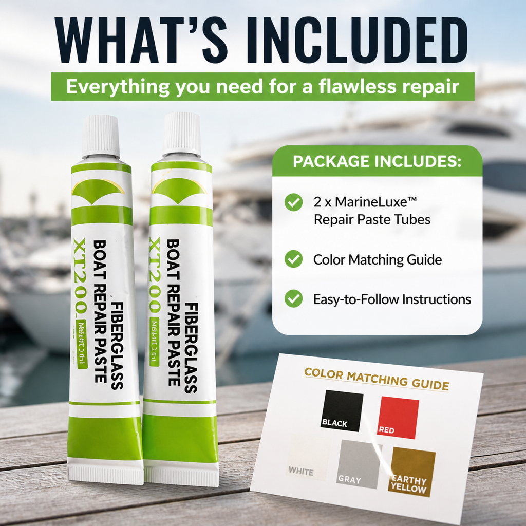 MarineLuxe™ Repair Paste — Instantly Restore Your Fiberglass to Flawless, Show-Stopping Shine