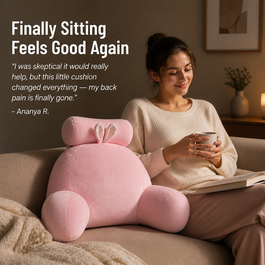 SpiraLuxe™ Lumbar Support Cushion — Unlock All-Day Back Freedom with Perfect, Pain-Melting Support