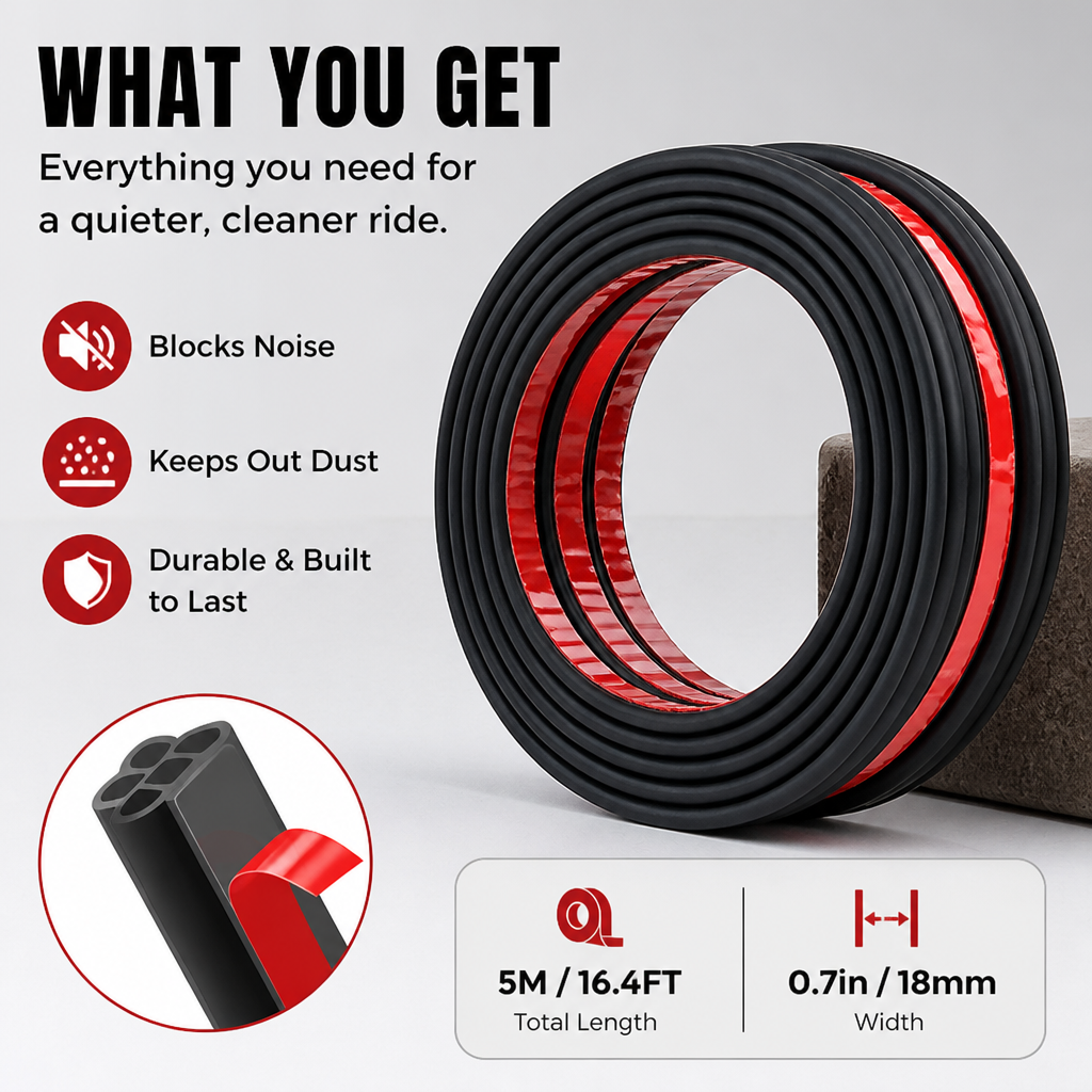 SilenSeal™ — Transform Your Car Into a Whisper-Quiet, Dust-Free Sanctuary