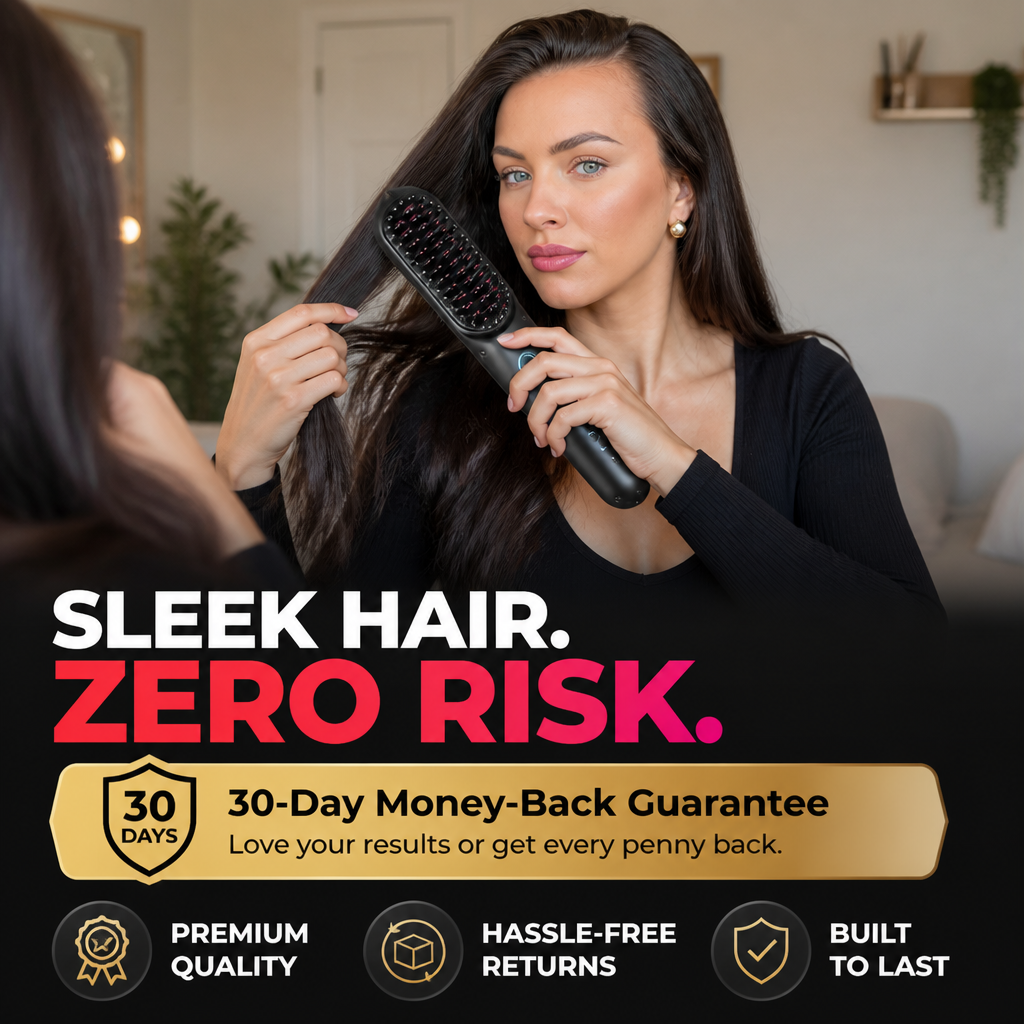 RadianceRush™ — Brush Frizz Into Glossy, Salon-Smooth Hair in One Cordless Pass