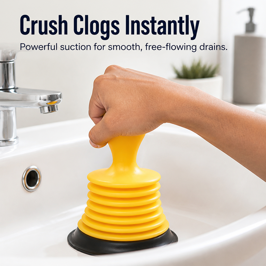 FlowForce™ — Crush Clogs Instantly for Drains That Flow Like New Every Time