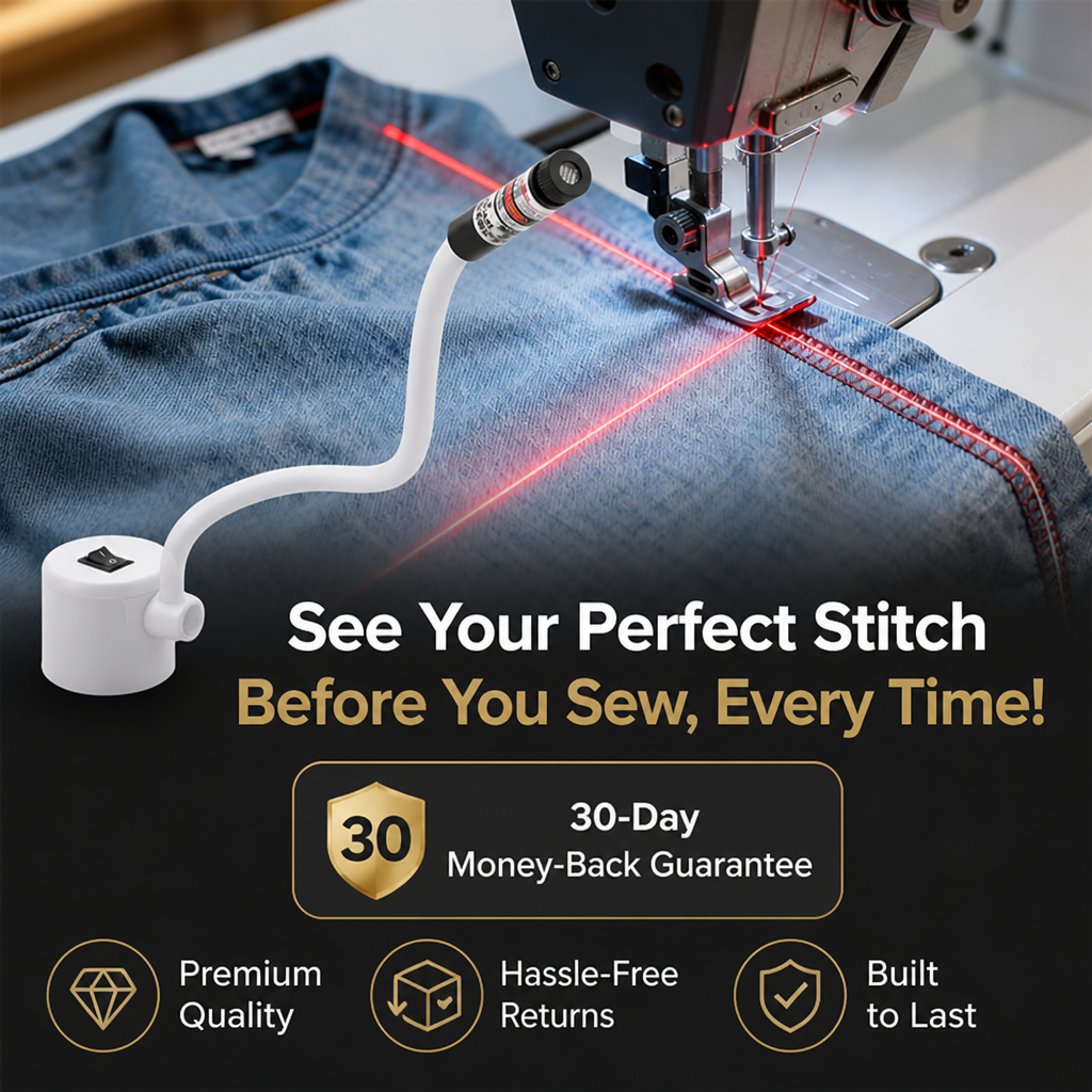LumiLine™ — Stitch a Dead-Straight Line on Any Machine Without Chalk