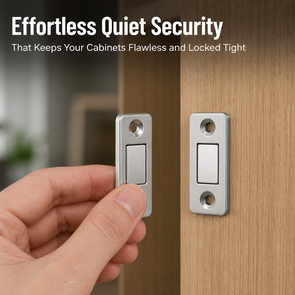 MagnaSeal™ — Effortless Quiet Security That Keeps Your Cabinets Flawless and Locked Tight