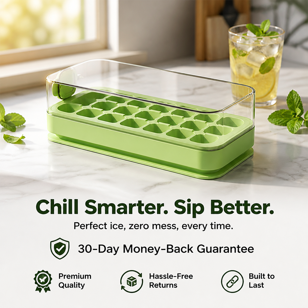 ChillCraft™ — Effortless, Spill-Proof Ice That Elevates Every Drink to Pure Perfection