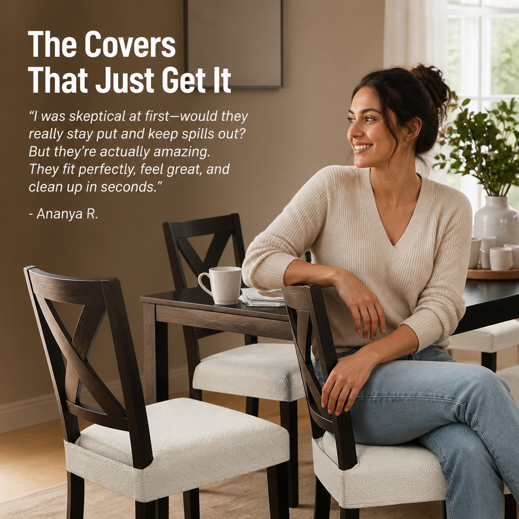 AquaGuard™ Woven Chair Covers — Slip-Resistant Comfort with Unstoppable Waterproof Protection