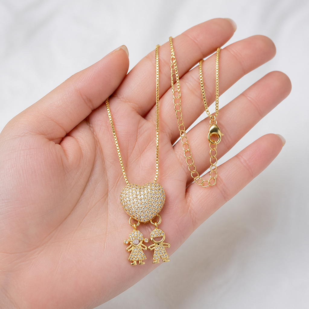 CelestaRay™ Necklace — Carry Your Children’s Love as a Radiant, Everlasting Embrace