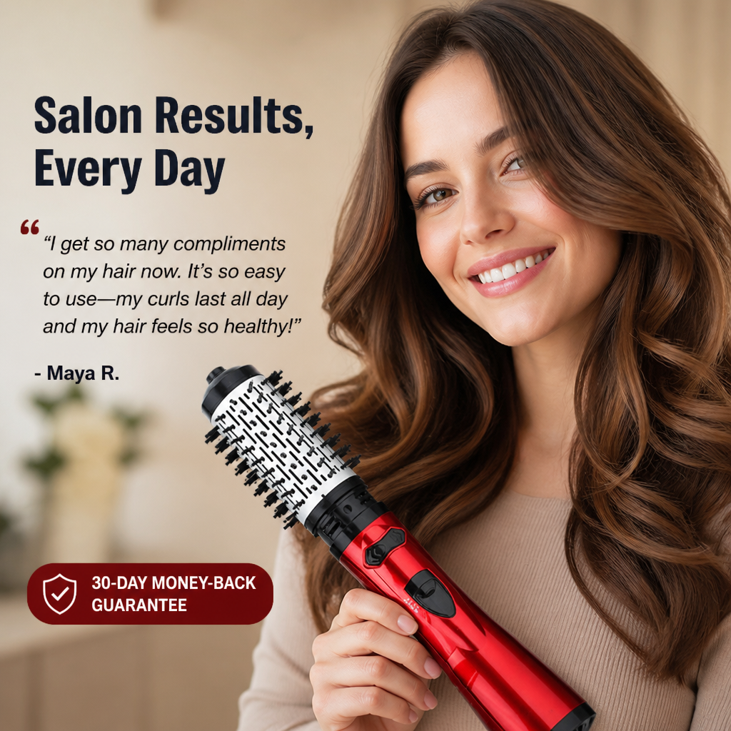 VivoLuxe™ — Curl, Dry & Add Volume in One Pass Without the Tangle
