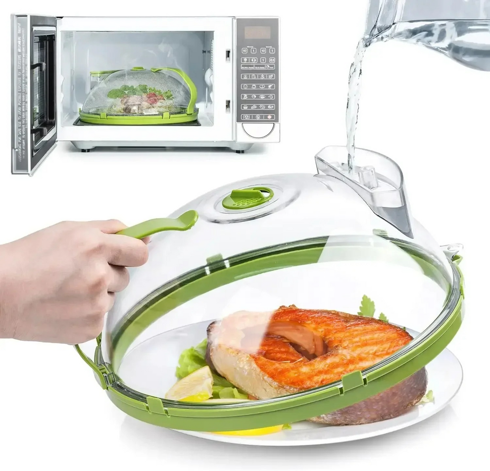 Microwave Steamer with Splash Guard