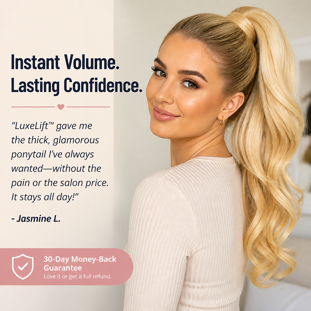 LuxeLift™ — Wrap On a Thick, Glamorous Ponytail in Seconds Flat