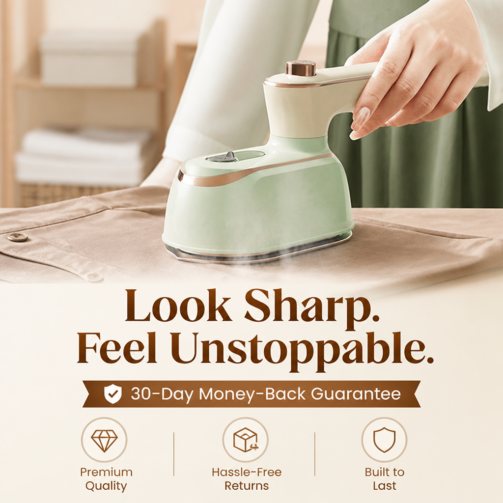 TitanSteam™ — Own Every Outfit with Speedy, Wrinkle-Free Confidence