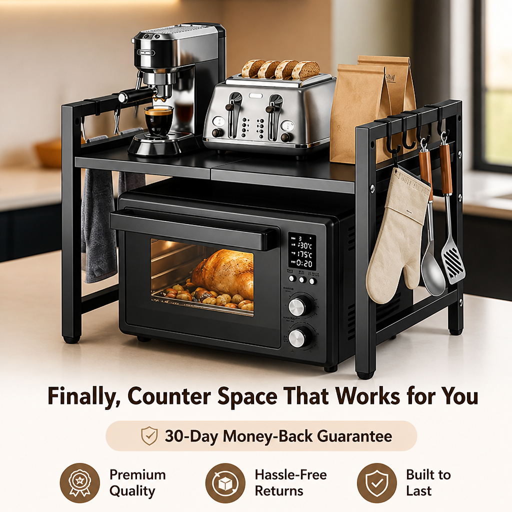 VersaShelf™ — Finally Claim the Kitchen Space You Deserve with Style and Strength