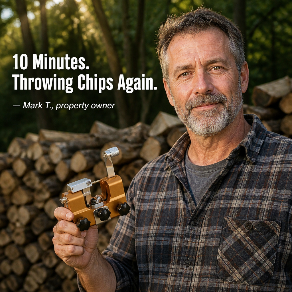 SharpEdgePro™ — Bring Any Dull Chainsaw Back to Razor-Sharp in Seconds