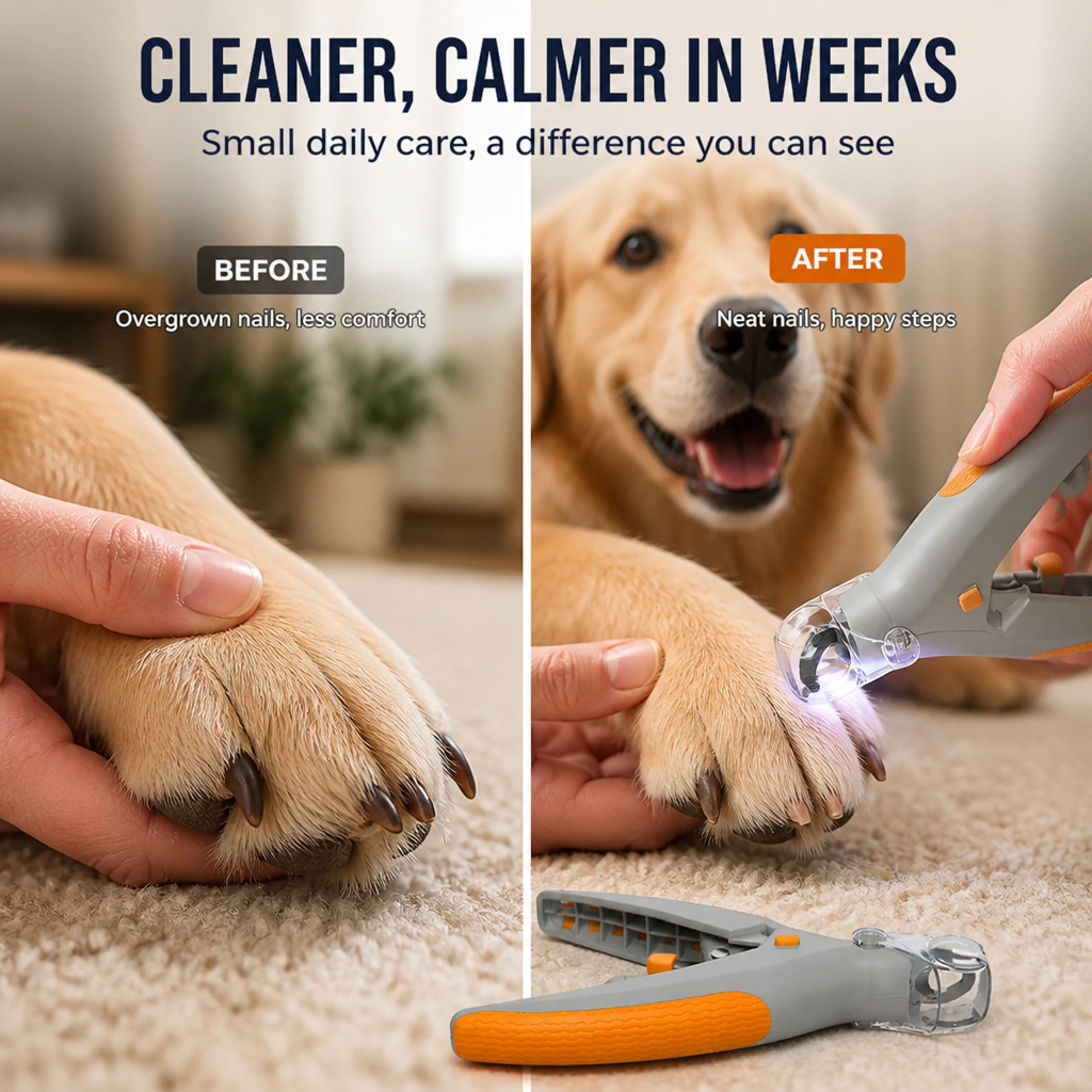 ClariPaw™ Precision Nail Trimmer — Clip with Confidence and Create Calm Moments Your Pet Will Love