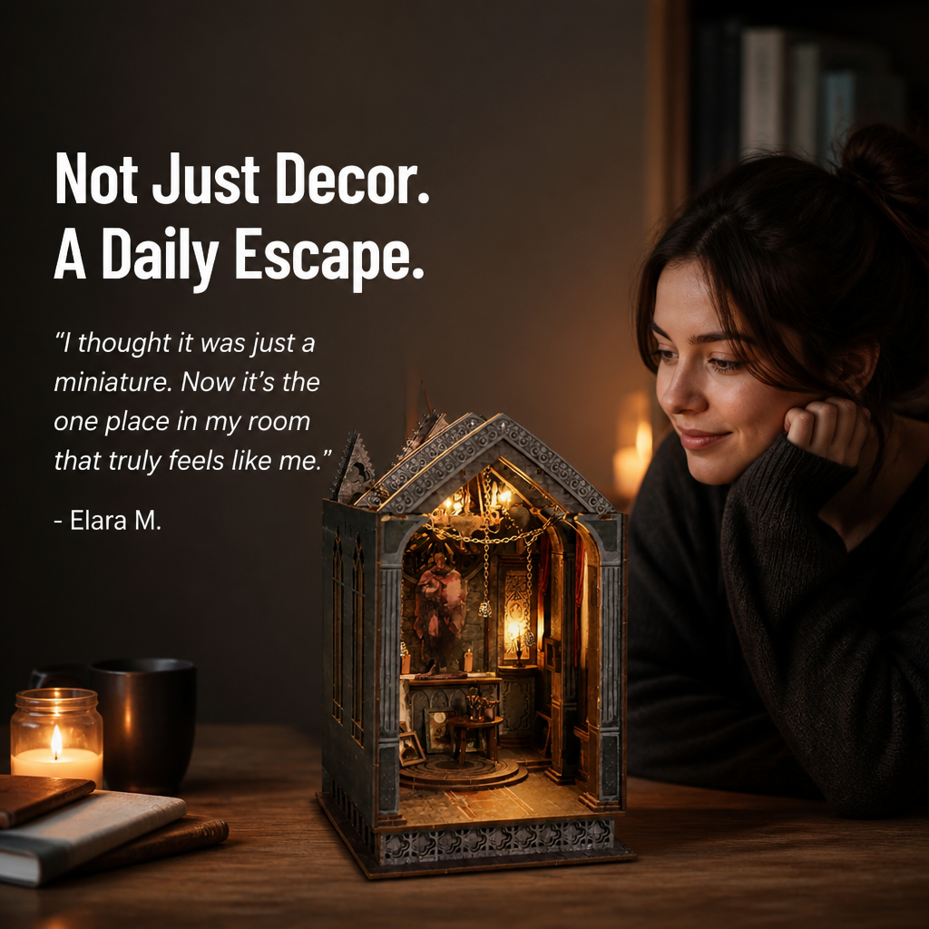 MystiShelter™ — Transform Your Shelf into a Living Gothic Fantasy Sanctuary