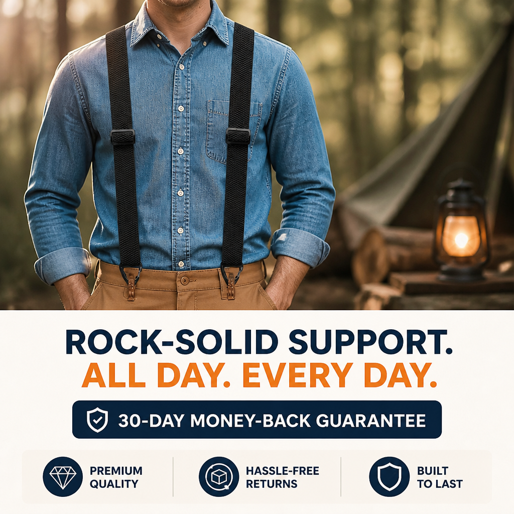 IronHold™ Suspenders — Rock-Solid Support That Never Lets You Down