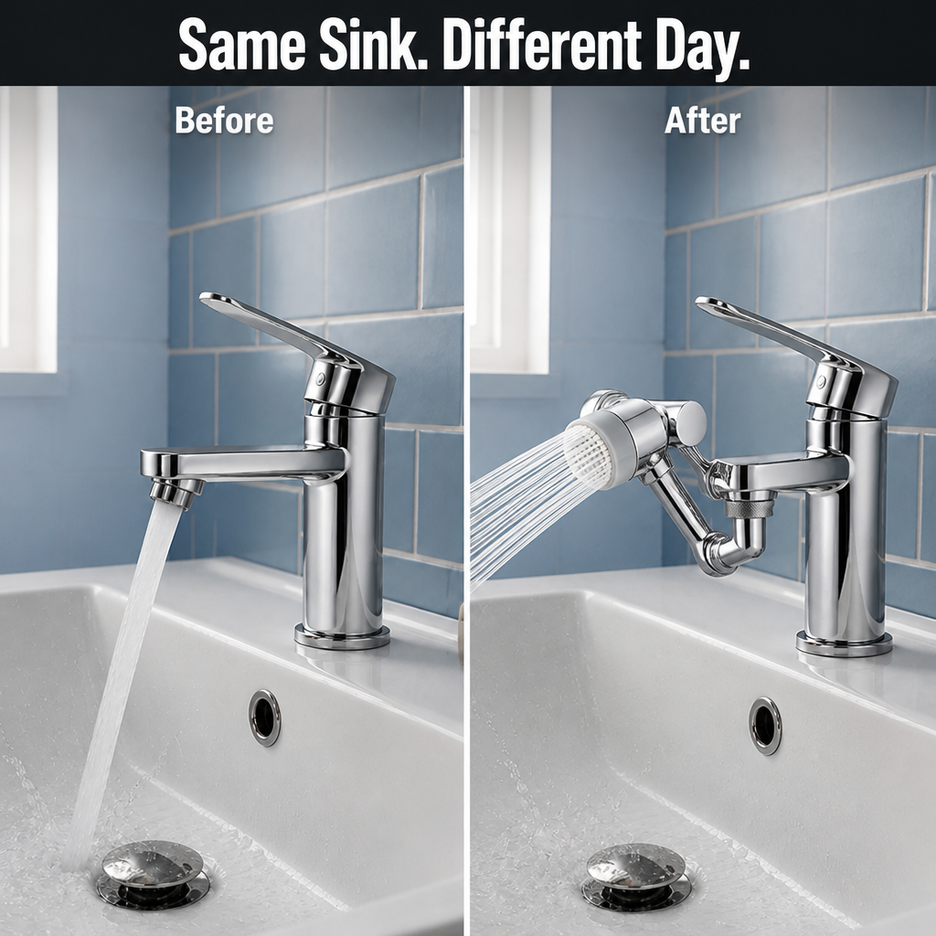 HydraFlex™ — Stop Splashing, Reach Every Corner of Your Sink in Seconds | 60-Day Guarantee