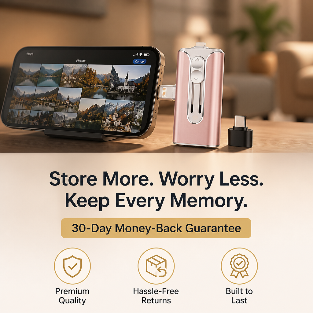GeniusDrive™ — Instantly Unlock Limitless Storage and Carry Every Memory Everywhere