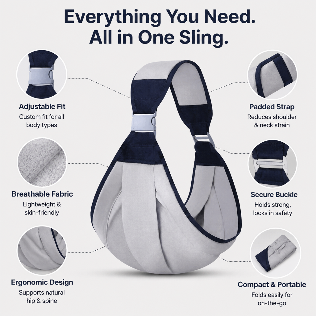 LumaNest™ Sling — Carry Longer, Feel Lighter, Bond Deeper