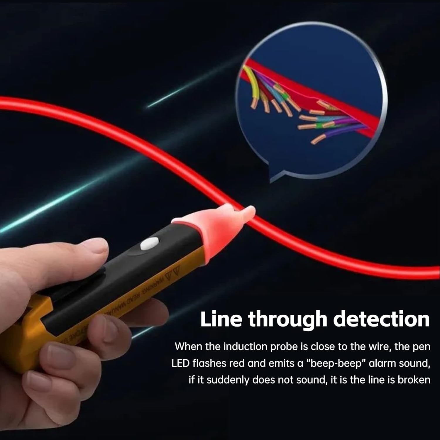 Instant Voltage Detection Tool for One-Handed Use – Maximum Safety and Efficiency
