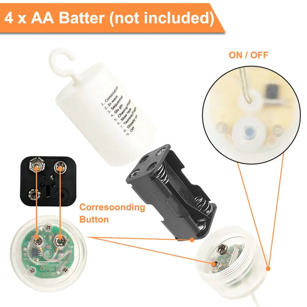 Starburst String Lights Set of 3 — Transforms Your Room into a Dazzling Light Show