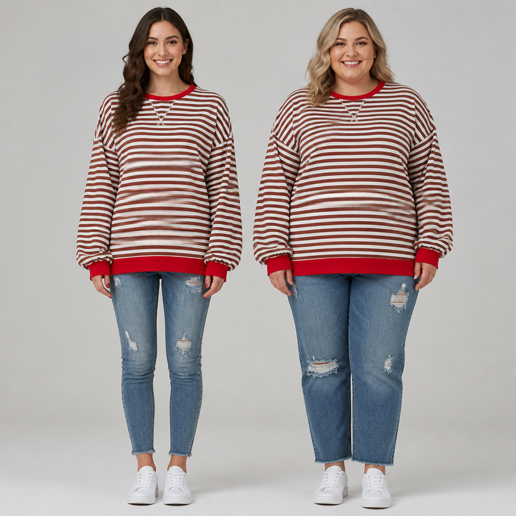 LuminaSoft™ Casual Long Sleeve Striped Shirt — Wrap Yourself in All-Day Softness and Timeless Style