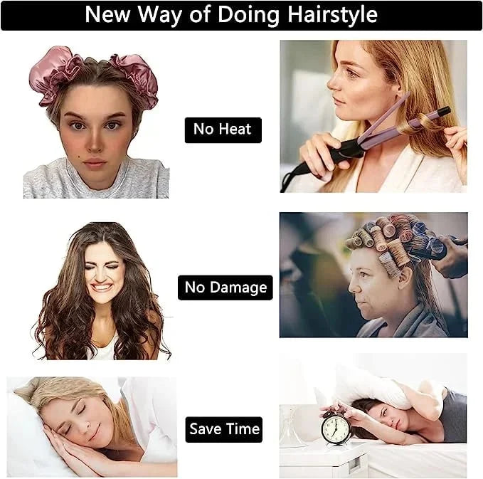 Set of Satin Heatless Curling Buns | 1+1 FREE