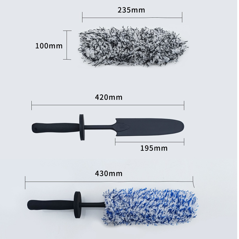 Scratch-Free Microfiber Wheel Brush