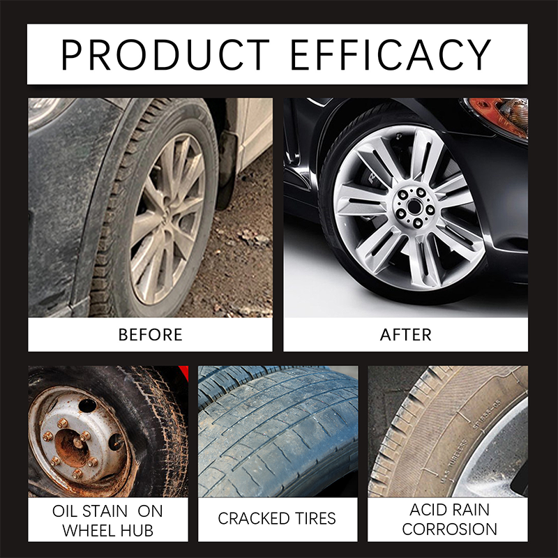 Tire Wax for Deep Black Shine and UV Protection