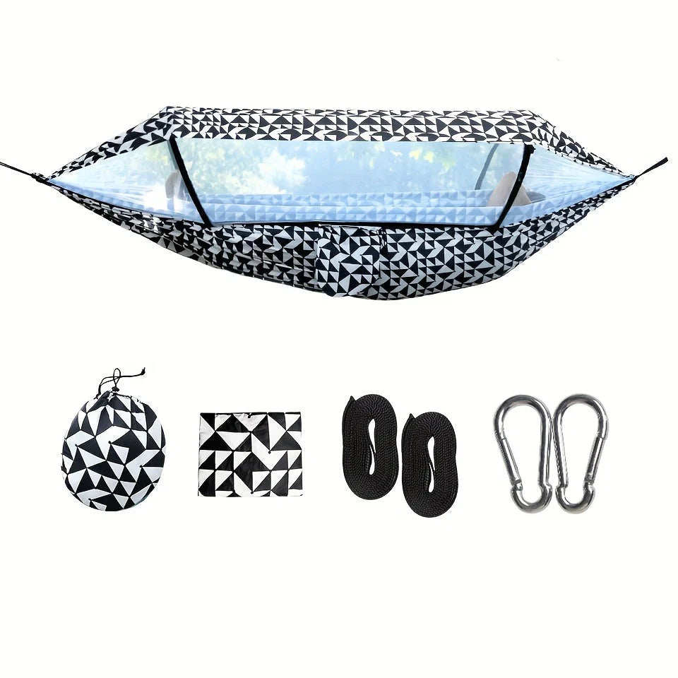 Outdoor Hammock with Mosquito Net and Sun Protection